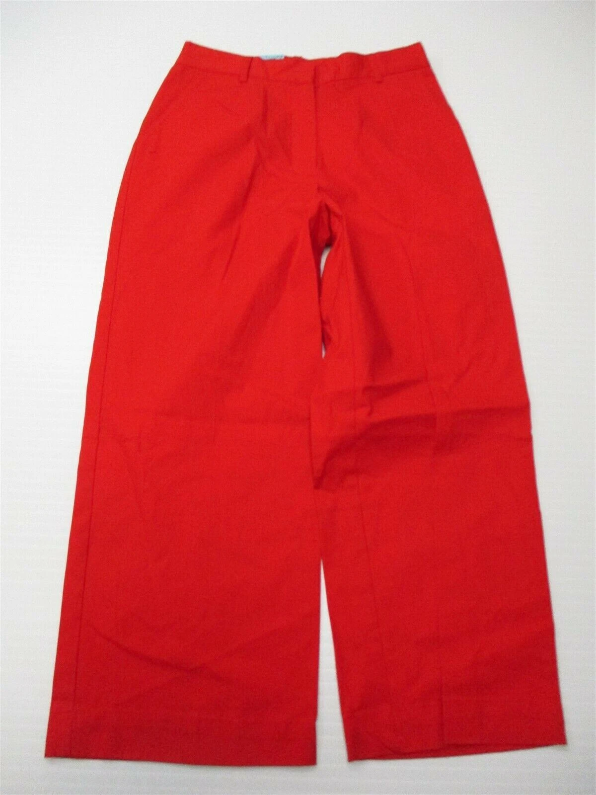 SAG HARBOR Capri Pants Women's Size 4 Sport Petite Cotton Flex Waist Red