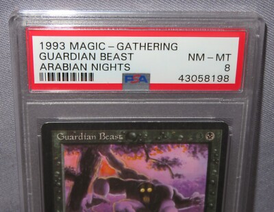 GUARDIAN BEAST PSA 8 NM-MT MTG Magic the Gathering Arabian Nights