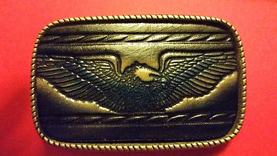 VINTAGE SPREAD EAGLE  Genuine Leather Leather Buckle  Made in USA - New