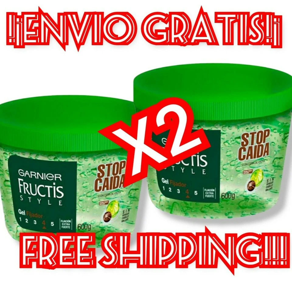 2 x 600 g Garnier Fructis Style Gel Anticaída/Detener Caida Detener Caída (🆓🚚) Foto 4 de 4