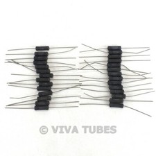 Vintage Lot of 28 Dale CW-5 Black Wire Wound Ceramic Resistors 5 Watt 300 ohm
