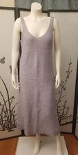 ZARA WOOL & ALPACA BEADED STRAPPY DRESS 9598/159 Light Blue Size L