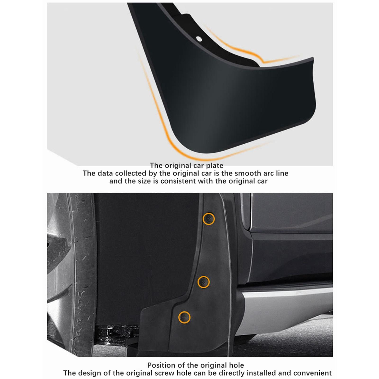 4x Car Wheel Mud Flaps Durable Automotive Fender for Tesla Model 3 2024 eBay
