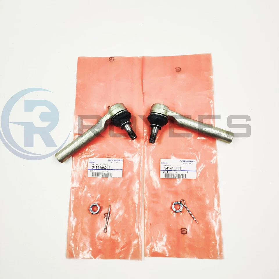 OEM 4pc kit Outer+ Inner Tie Rod Ends For Subaru Forester Impreza Legacy Outback Foto 3 de 4