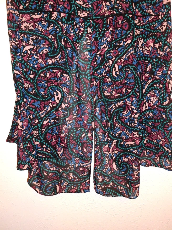 Blusa Top Jessica Simpson Para Mujer Talla Grande 2X Manga Larga Campana Estampado Pullover Foto 3 de 3