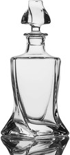 Whiskey Decanter 26 Oz Twisted Decanter with Glass Stopper for Liquor Wine Scotc