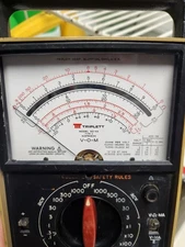Triplett Model 60-NA Type 2 Taut Band VOM Analog Portable Handheld MultiMeter