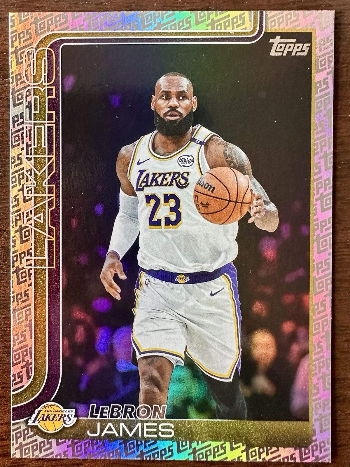 2025-26 Topps - LeBron James #150 Topps Foil Pattern