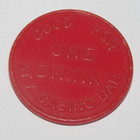Vintage John Ascuaga’s Nugget Reno Nevada One Drink Casino Bar Cocktail Token — photo 2