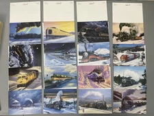 Leanin Tree Christmas Holiday Cards 32 Assortment Trains Scenic No Envelopes