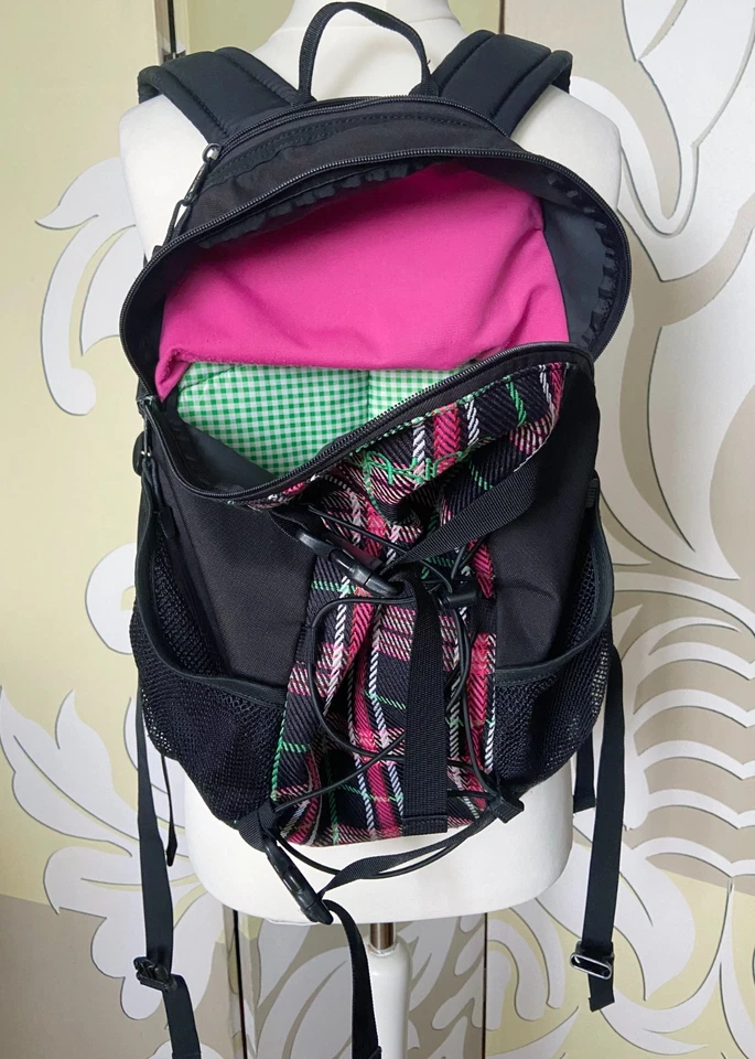 Tages Rucksack Daypack DAKINE WONDER PACK  15 L Karo Design Schwarz-Pink-Grün - Bild 2 von 4