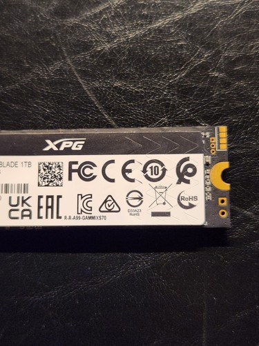 ADATA XPG 1TB GAMMIX S70 Blade - PCIe Gen4 M.2 2280 SSD - PS5 Compatible - Afbeelding 6 van 6