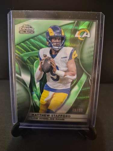 2025 Topps Chrome Black Matthew Stafford /99 Los Angeles Rams