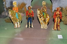 RARE MARX SOLDIERS OF FORTUNE LOT OF 5 TARGET ARMY FIGURES CIRCA 1930-40  14 