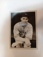 1936 Bob Feller Pluto Graph Photo Signature Card #35/200 Cleveland Indians