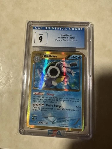 Pokemon TCG Blastoise 137/135 Plasma Storm Cgc 9