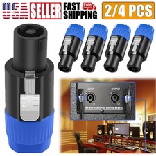 Speakon Connector, Audio Speaker Plug Twist Lock 4 Pole Speaker Plug Connector
