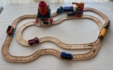 Thomas Friends Wooden Lot CEMENT WORKS, CARGO TRANSFER w/SOUND, ROAD TRACK  