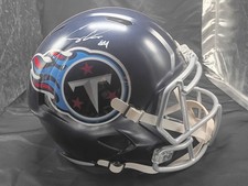 Corey Davis Signed Tennessee Titans Full Size Speed Replica Helmet