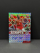 2020-21 Panini Mosaic Nathan Knight Silver Prizm Scripts RC Auto #RS-NKN Hawks