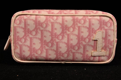 Christian Dior Trotter No.1 Pink Cosmetic Pouch Y2K Authentic