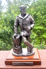 Michael Ricker Going Home Pewter Statue Navy USN 1180/1500 Sculpture 1987 Signed