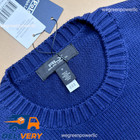 RLX Ralph Lauren Golf Polo Bear Blue Knit Sweater Crewneck Men's Size Large Auc  — photo 5