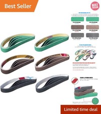 24 Pcs 1/2 x 12 Replacement Belts for Work Sh...