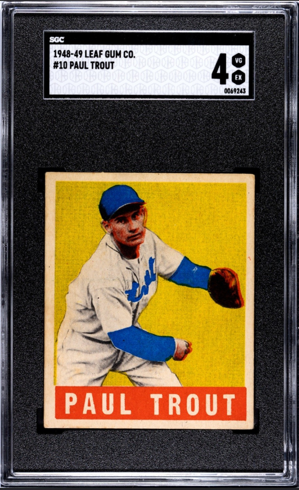 1948 Leaf #10 Paul Dizzy Trout SGC 4 Tigers