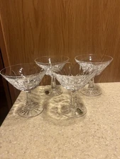 Set 4 Waterford Glass Crystal Rosslare Champagne/Tall Sherbet 4 3/4"