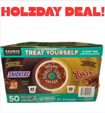 Christmas Gift!  K-CUPS Twix & Snickers LIMITED EDITION.  FREE SHIPPING! 50 ct