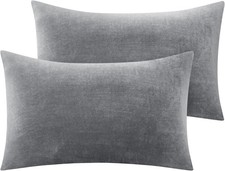 BEDELITE Flannel Pillowcases Standard Set of 2, Super Soft Fleece Pillow Case