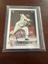 2022 Topps Kervin Castro #413 On Card IP Auotgraph 