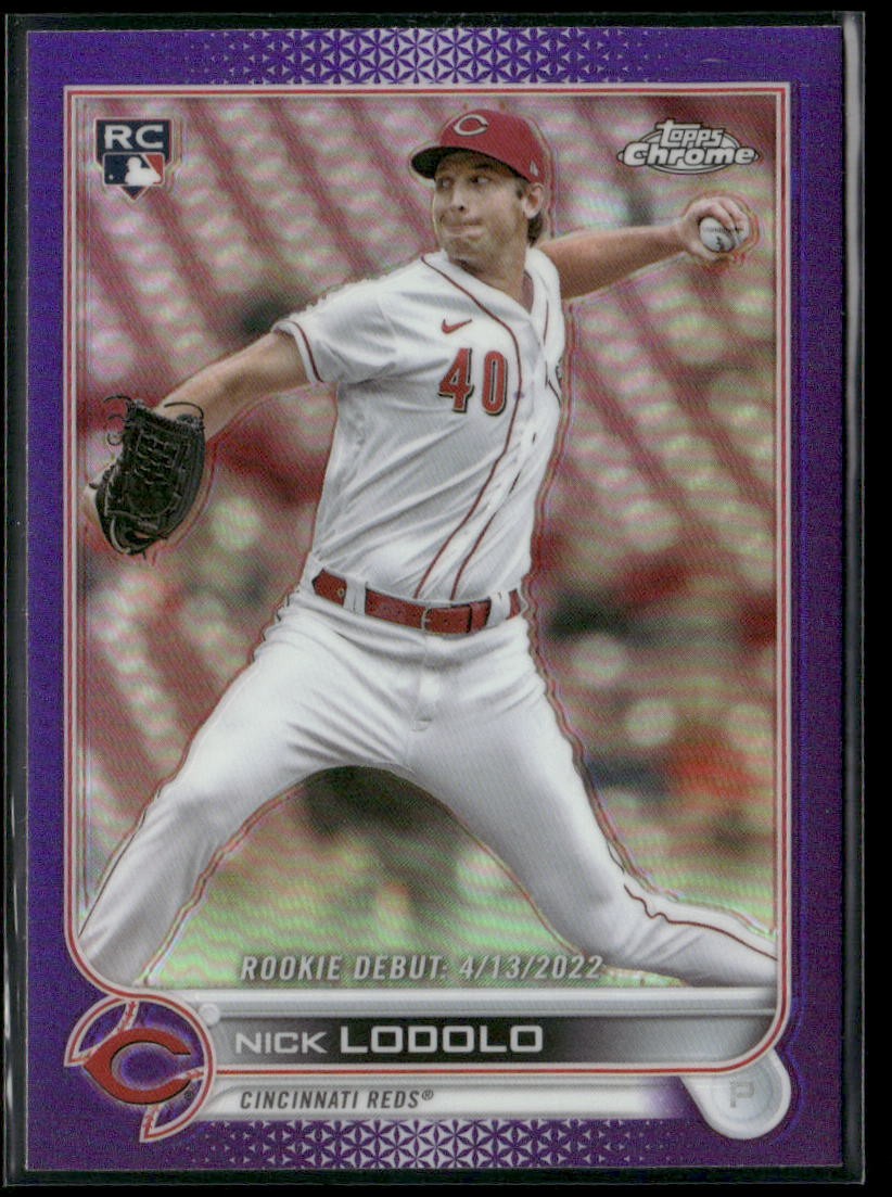 Nick Lodolo 2022 Topps Chrome Update Purple Refractor #USC65