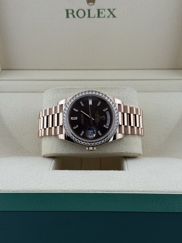 Rolex Day-Date 40 Chocolate Baguette Dial 228345RBR - 2024 - Picture 3 of 7