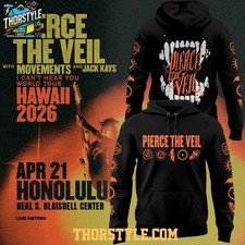 Pierce The Veil Celebrating I Cant Hear You World Tour 2026 3D Hoodie