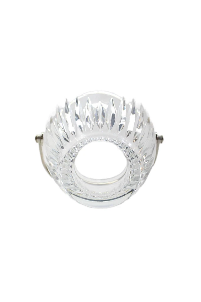 Baccarat France Crystal Massena Silver Toned Handle Ice Buckets Set of 2 Clear 5 - Image 4 of 4