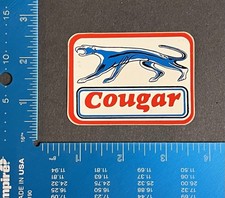 Original Vintage Mercury Cougar Sticker Decal 1970s Emblem Ford Garage Toolbox Original Vintage Mercury Cougar Sticker Decal 1970s Emblem Ford Garage Toolbox