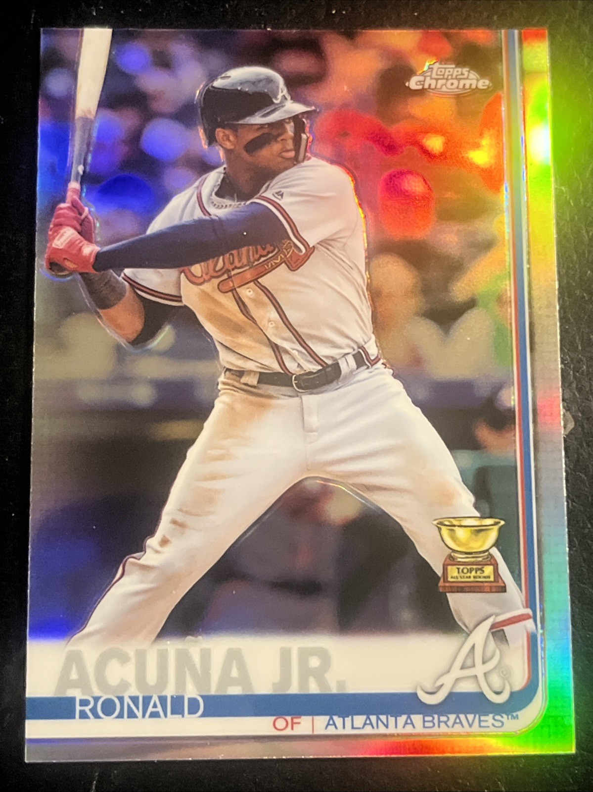 2019 Topps Chrome #117 Ronald Acuna Jr. Refractor Atlanta Braves