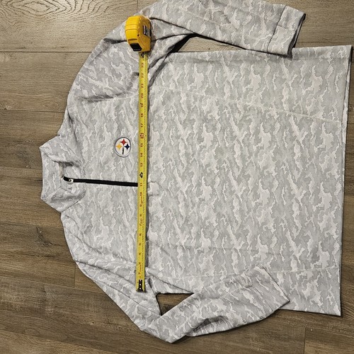 Cutter & Buck Jacket Mens Extra Large Gray Pittsburgh Steelers Quarter-Zip - Picture 2 of 7