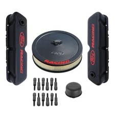 Ford Performance Engine Dress-Up Kit Black With Red Ford Racing Logos Mustang...