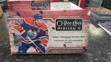 FACTORY SEALED 2022 -23 O-PEE-CHEE HOCKEY PLATINUM HOBBY BOX 1 AUTO PER BOX