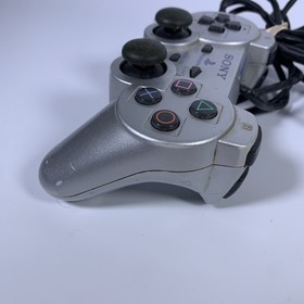 Genuine Sony Playstation 2 PS2 Dualshock 2 SILVER Controller SCPH-10010