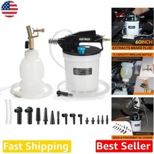 Pro 2l Brake Bleeder Vacuum Pump - Auto Fluid Extractor 1l Refill 16 Adapters