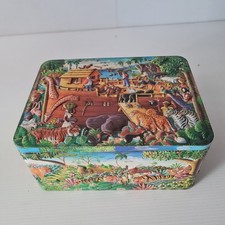 Churchill’s Noah’s Ark Embossed Tin Box – Storage Collectible Vintage Style
