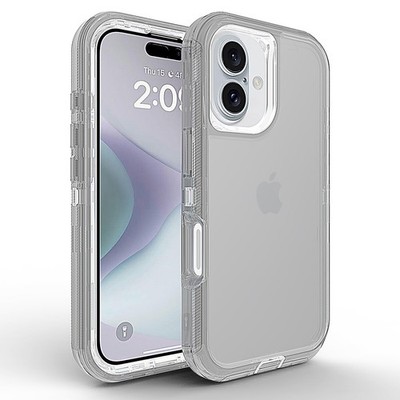 For iPhone 17 16 15 Pro Max 14 13 12 11 Clear Case Heavy Duty Shockproof Cover