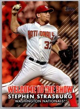 2022 Topps Series 1 Welcome to the Show Gold /75 Stephen Strasburg #WTTS-23