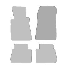 Fußmatten passend für Mercedes 190 Typ W201 (Baujahr 1982 - 1993), Dura graphit