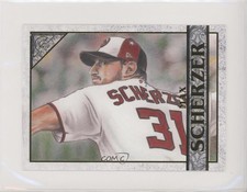 2020 Topps Gallery Oversized Box Toppers Max Scherzer #OBT-MS 8yu