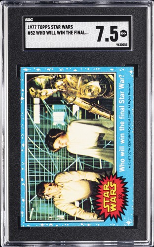 1977 Topps Star Wars #52 Who will win the final Star War? — SGC 7.5